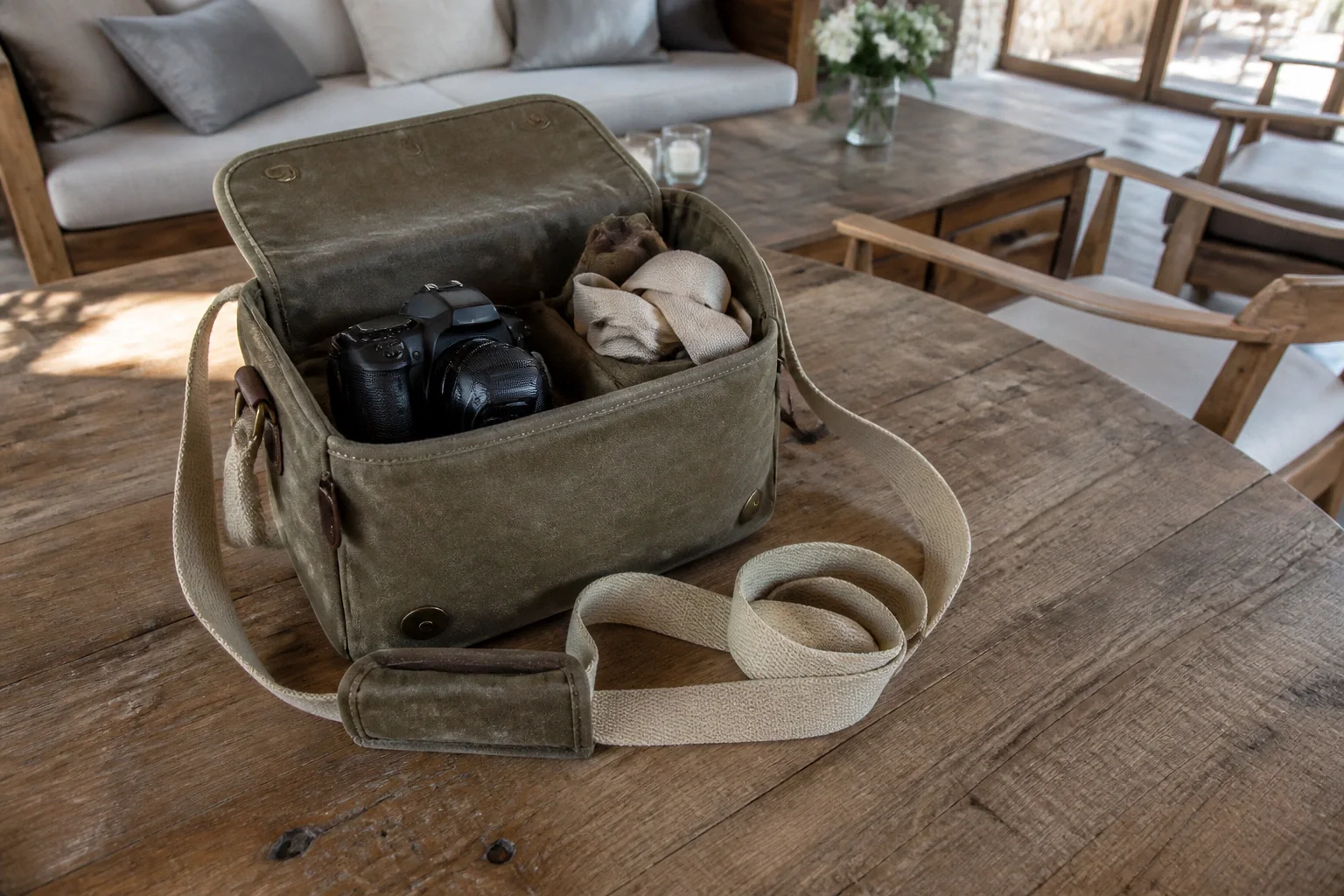 Appareil photo et accessoires de reportage de mariage — illustration générée par IA