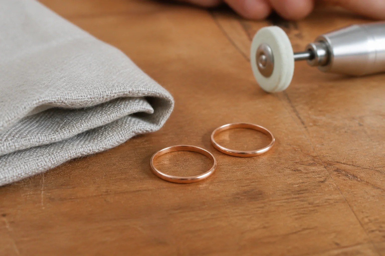 Alliances et travail de bijouterie de mariage — illustration générée par IA