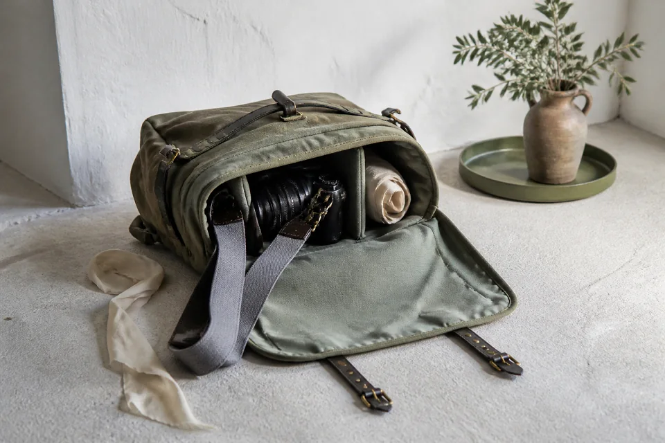 Appareil photo et accessoires de reportage de mariage — illustration générée par IA
