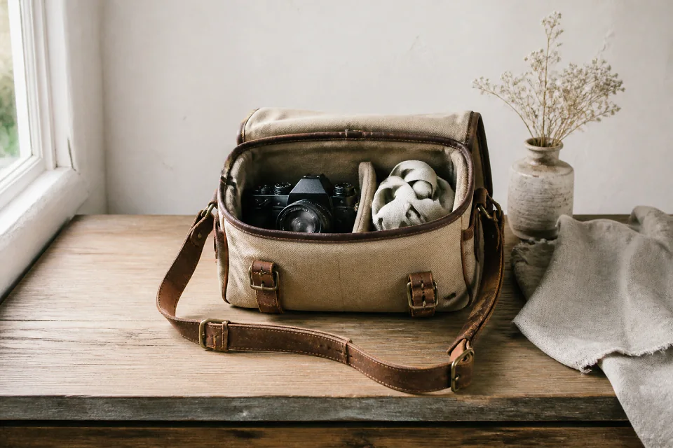 Appareil photo et accessoires de reportage de mariage — illustration générée par IA