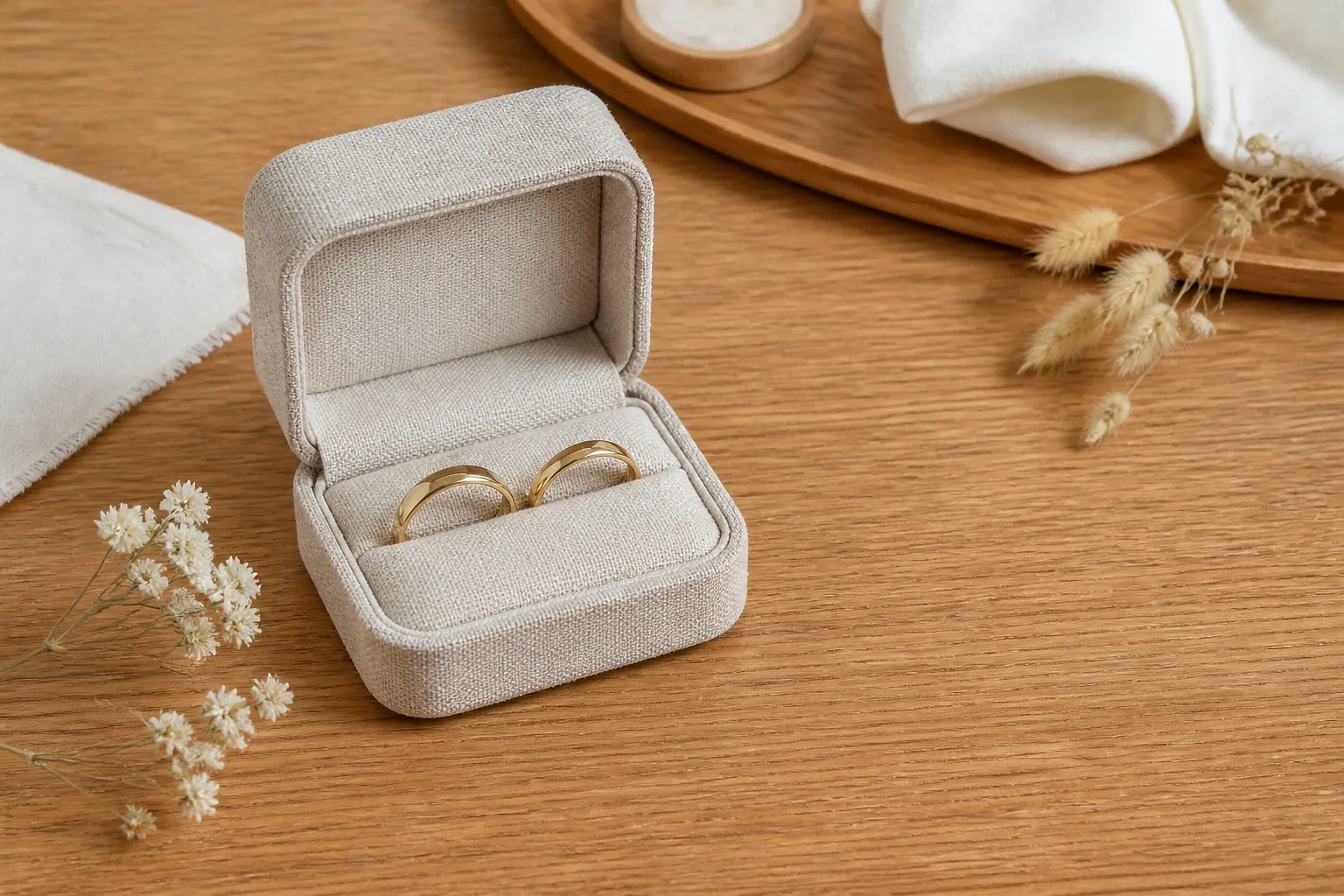 Alliances et travail de bijouterie de mariage — illustration générée par IA