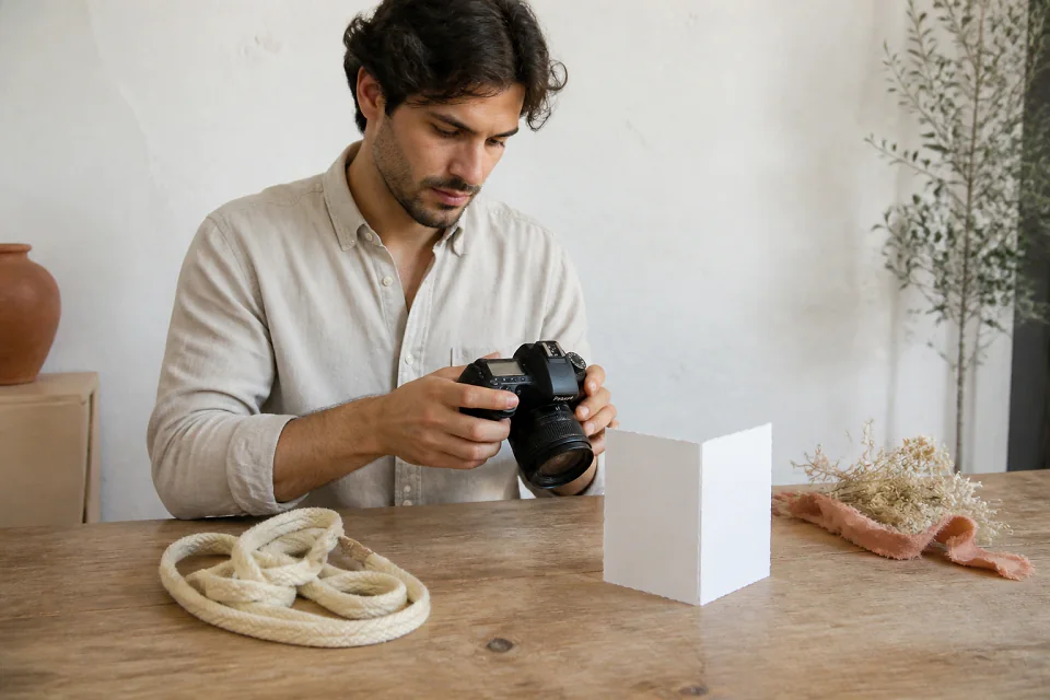 Appareil photo et accessoires de reportage de mariage — illustration générée par IA