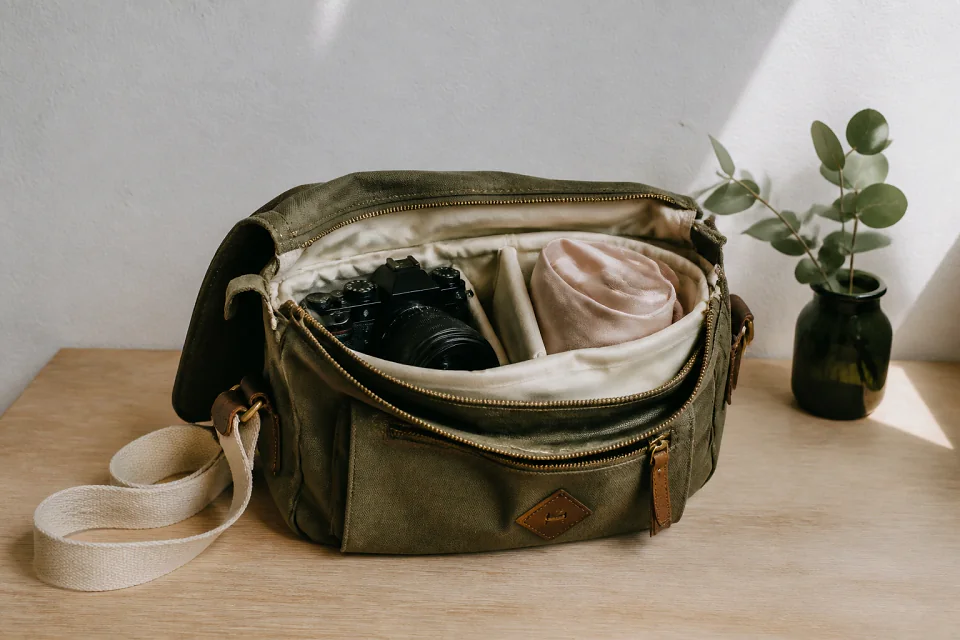 Appareil photo et accessoires de reportage de mariage — illustration générée par IA