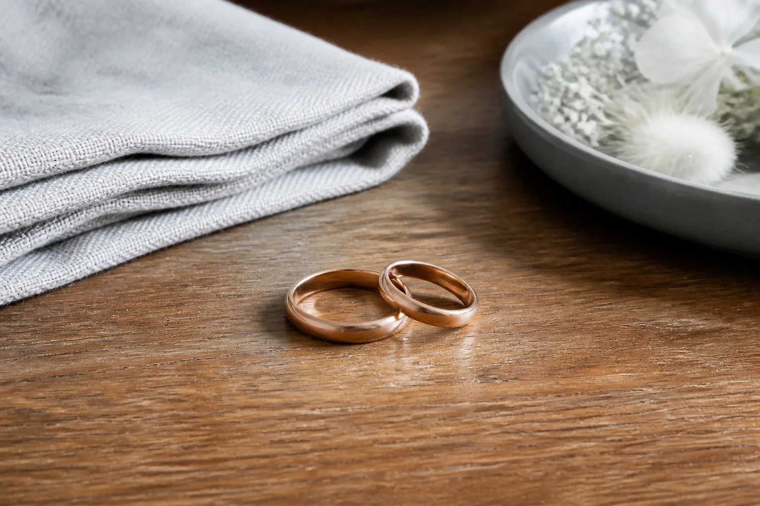 Alliances et travail de bijouterie de mariage — illustration générée par IA