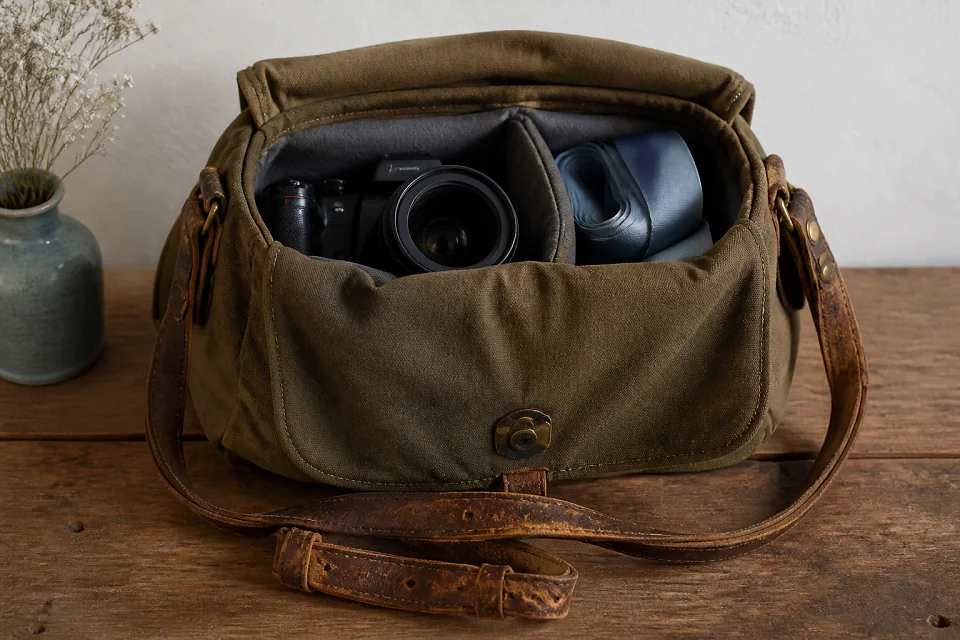 Appareil photo et accessoires de reportage de mariage — illustration générée par IA