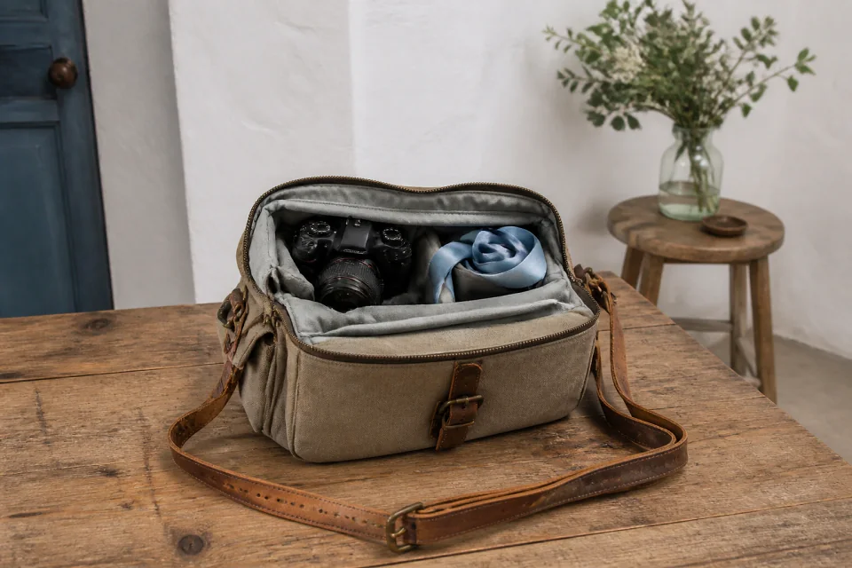 Appareil photo et accessoires de reportage de mariage — illustration générée par IA