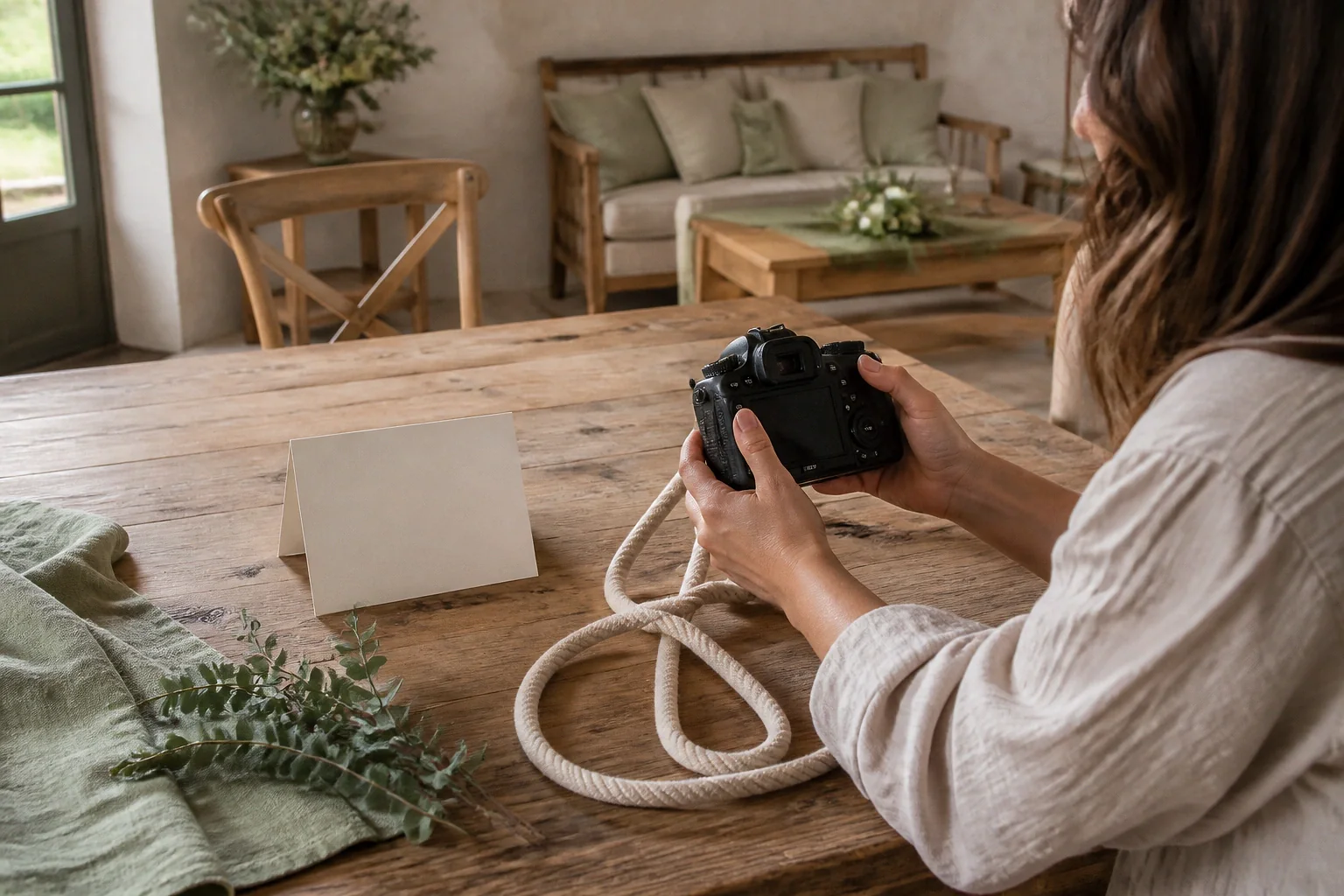 Appareil photo et accessoires de reportage de mariage — illustration générée par IA