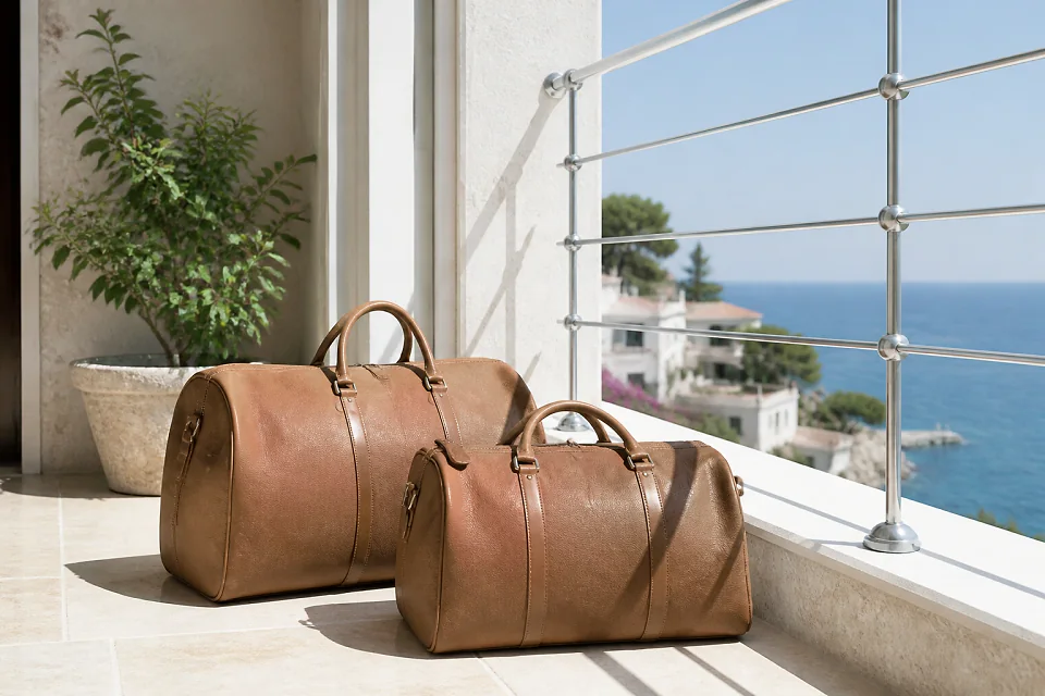 Bagages et hébergement pour un voyage de noces — illustration générée par IA