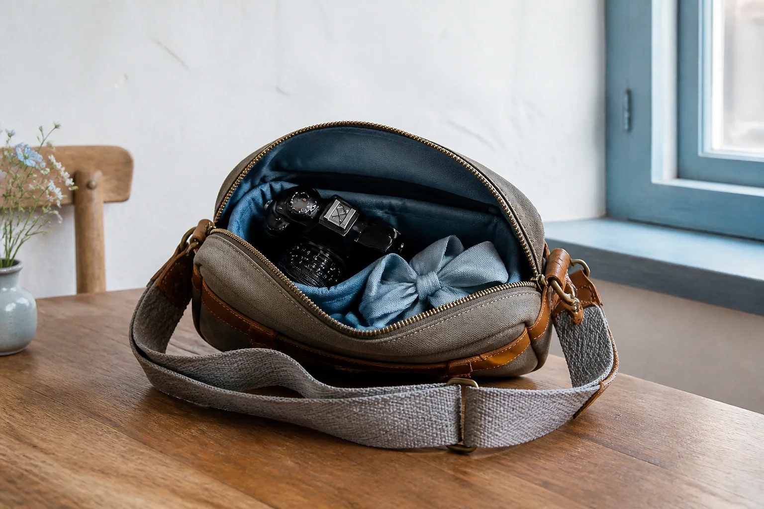 Appareil photo et accessoires de reportage de mariage — illustration générée par IA