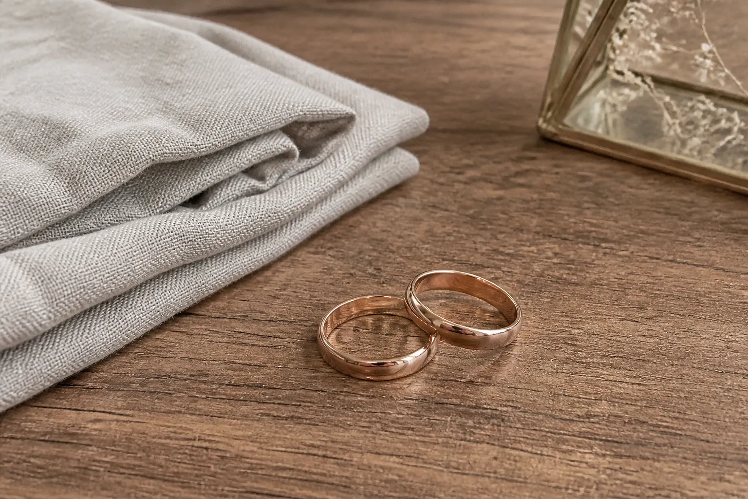Alliances et travail de bijouterie de mariage — illustration générée par IA