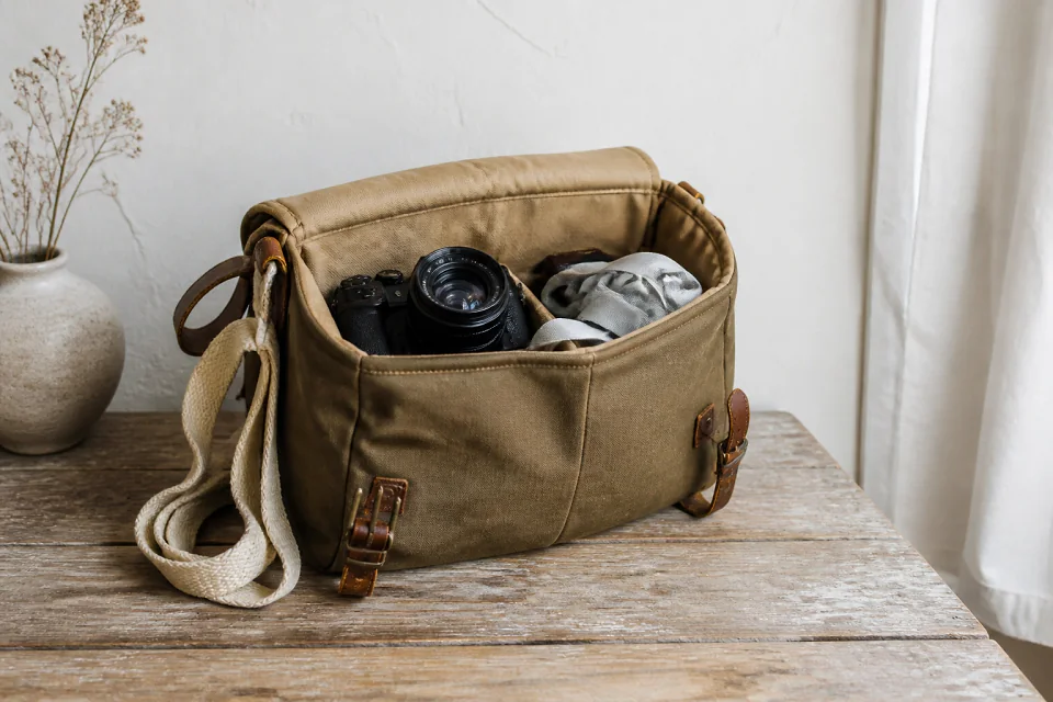 Appareil photo et accessoires de reportage de mariage — illustration générée par IA