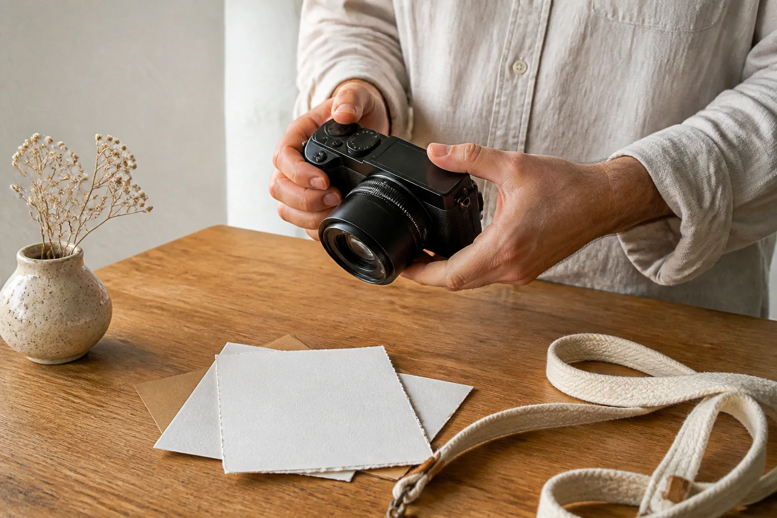 Appareil photo et accessoires de reportage de mariage — illustration générée par IA