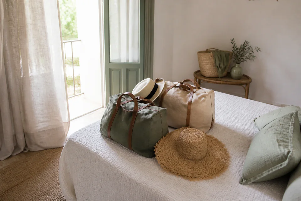 Bagages et hébergement pour un voyage de noces — illustration générée par IA