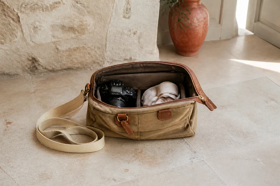 Appareil photo et accessoires de reportage de mariage — illustration générée par IA