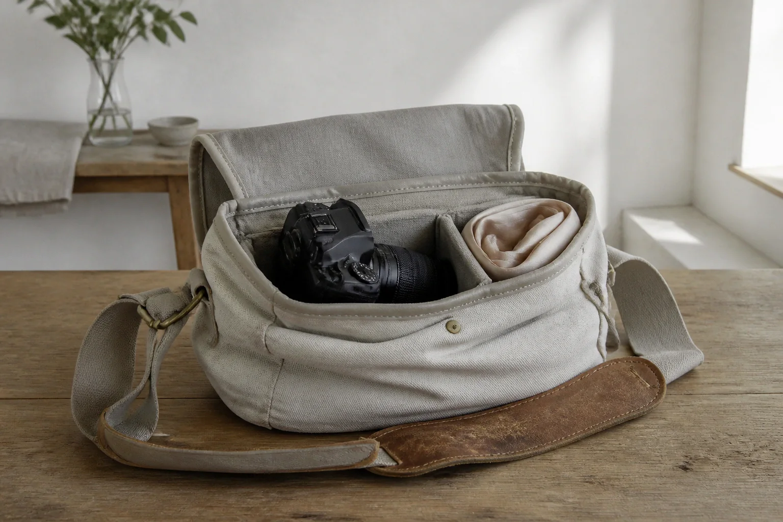 Appareil photo et accessoires de reportage de mariage — illustration générée par IA