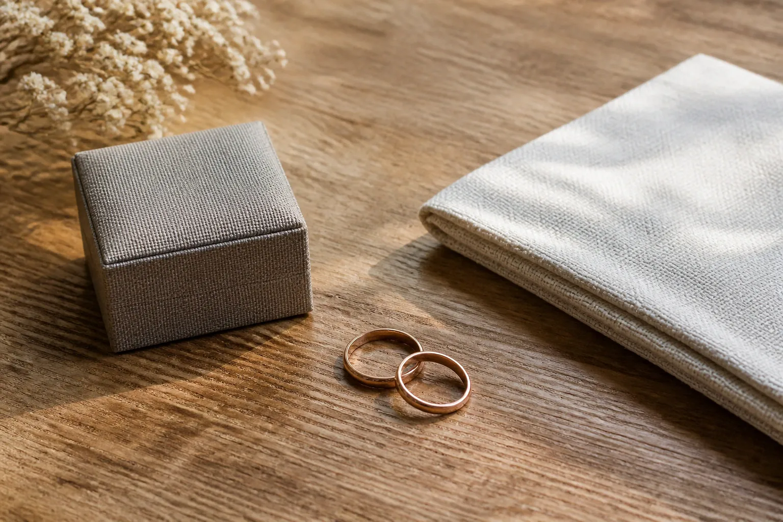 Alliances et travail de bijouterie de mariage — illustration générée par IA