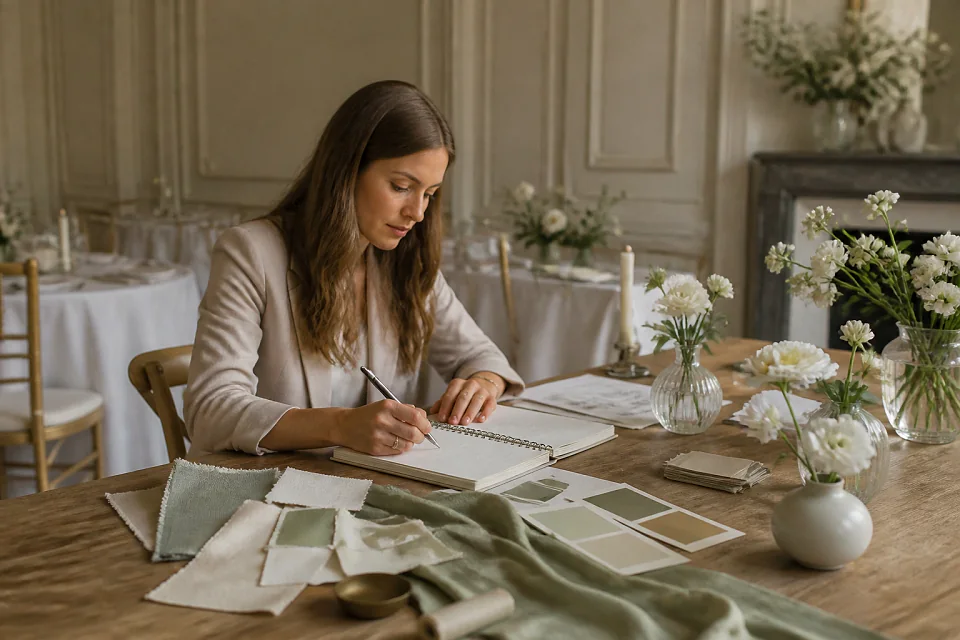 Préparation et organisation d’un projet de mariage — illustration générée par IA
