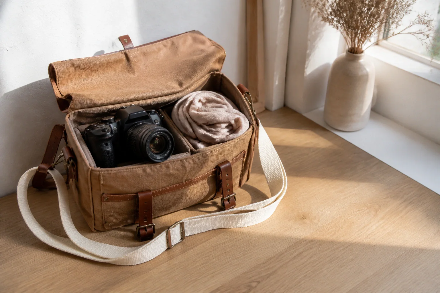 Appareil photo et accessoires de reportage de mariage — illustration générée par IA