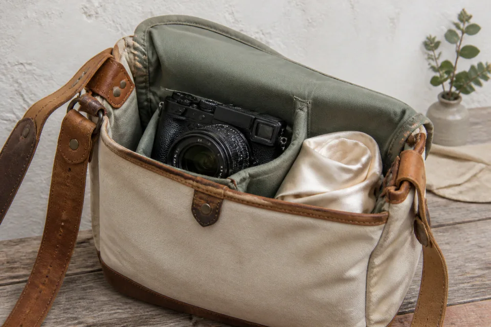 Appareil photo et accessoires de reportage de mariage — illustration générée par IA