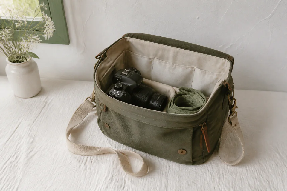 Appareil photo et accessoires de reportage de mariage — illustration générée par IA